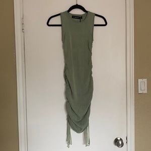 sage green lioness dress